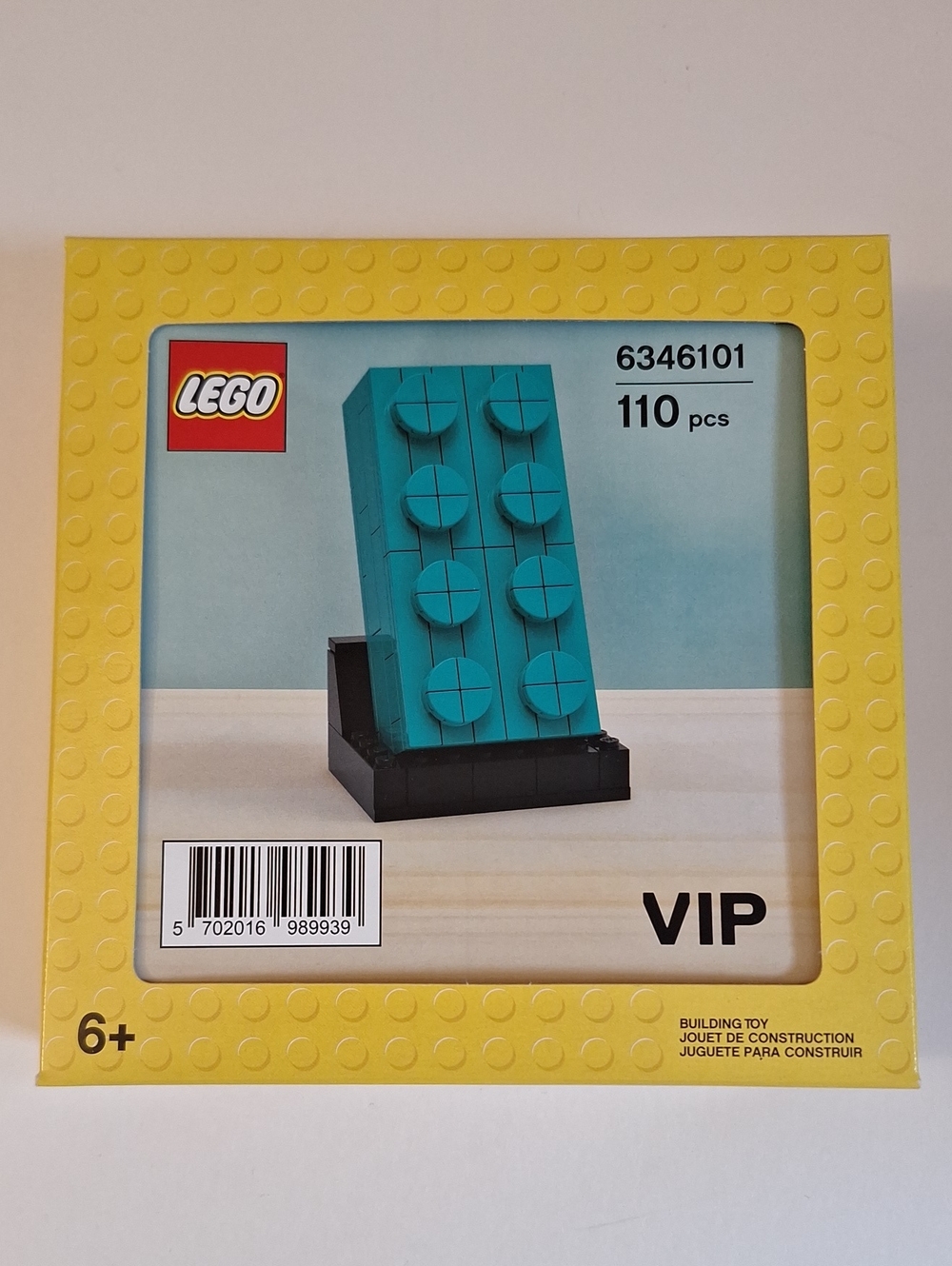 Lego Teal Brick Display VIP Exclusive, Never Opened